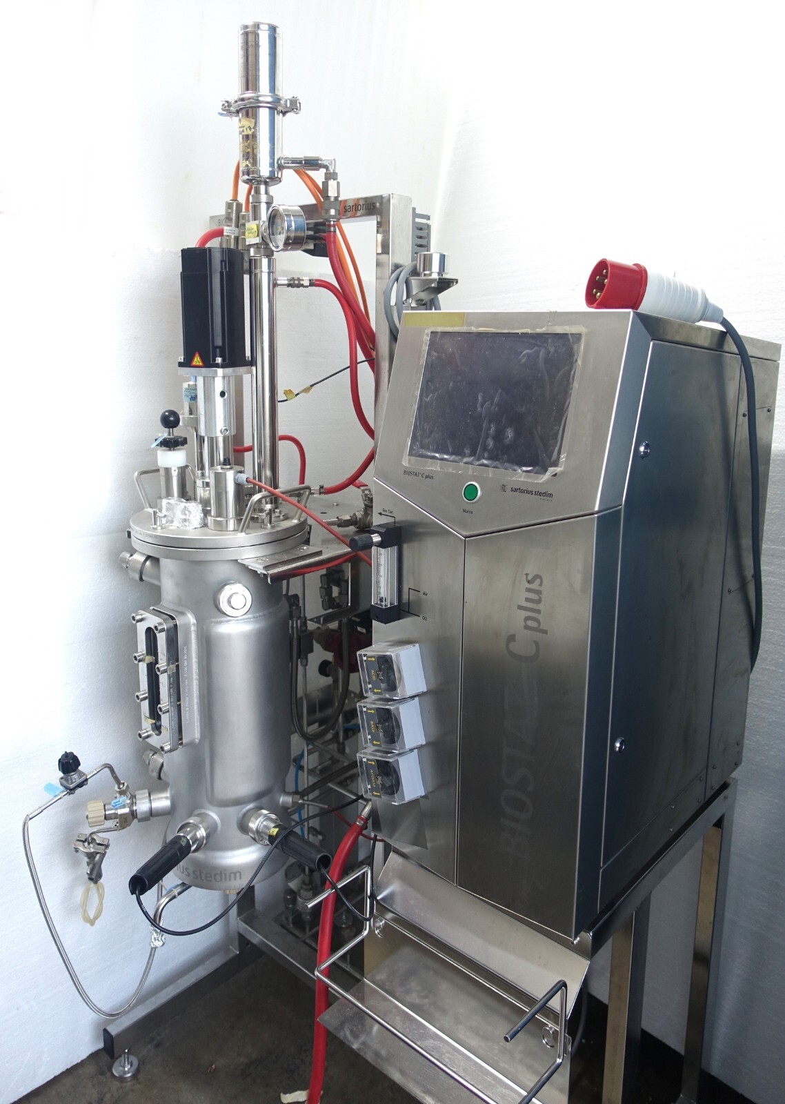 Używany Sartorius BIOSTAT Cplus 10 L — rzeczywista konfiguracja