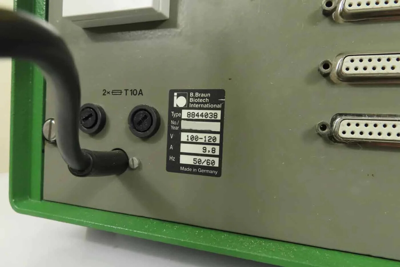 Tabliczka znamionowa B. Braun Biotech BIOSTAT MD typu 8844038