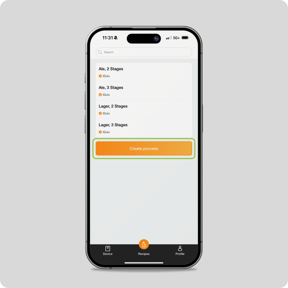 iGulu App — tworzenie procesu