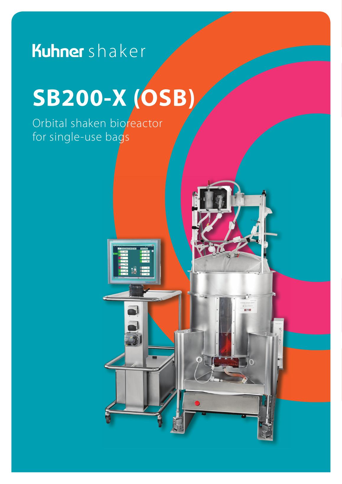 Kuhner Shaker SB200-X (ORBShake 200) — oficjalna plansza produktu.