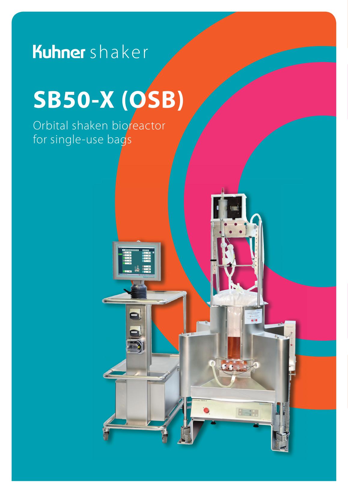 Kuhner Shaker SB50-X (ORBShake 50) — oficjalna plansza produktu.
