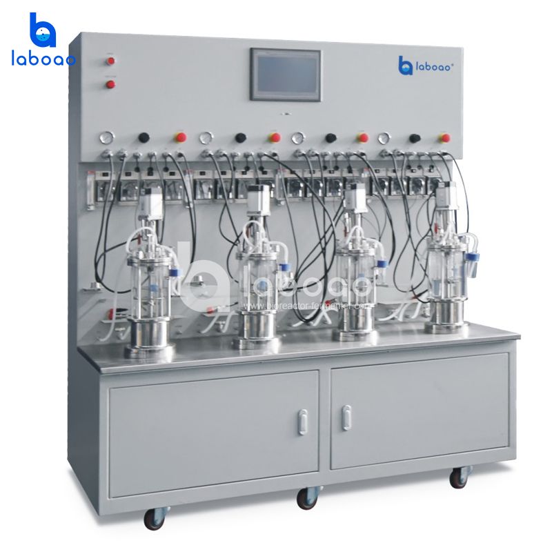 LABOAO GCM/GJM Multiple Parallel Mini Bioreactor — widok 1 z materiałów producenta (800×800).