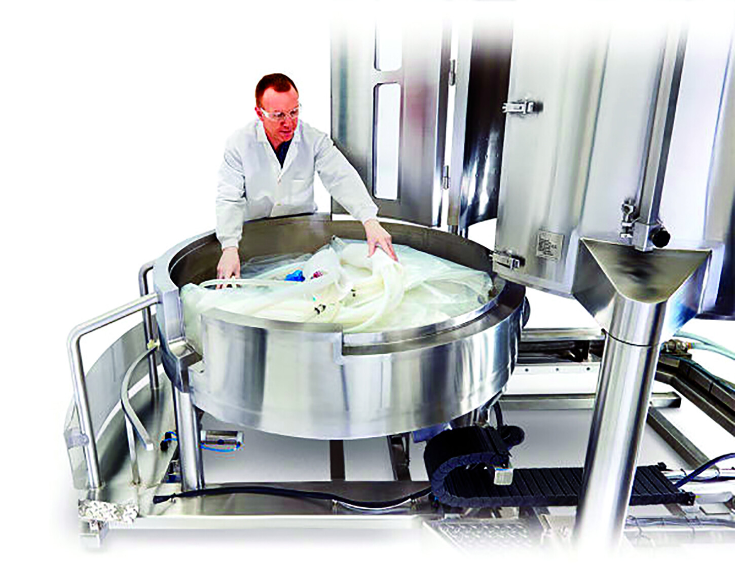 Instalacja worka w Merck Mobius 2000 L