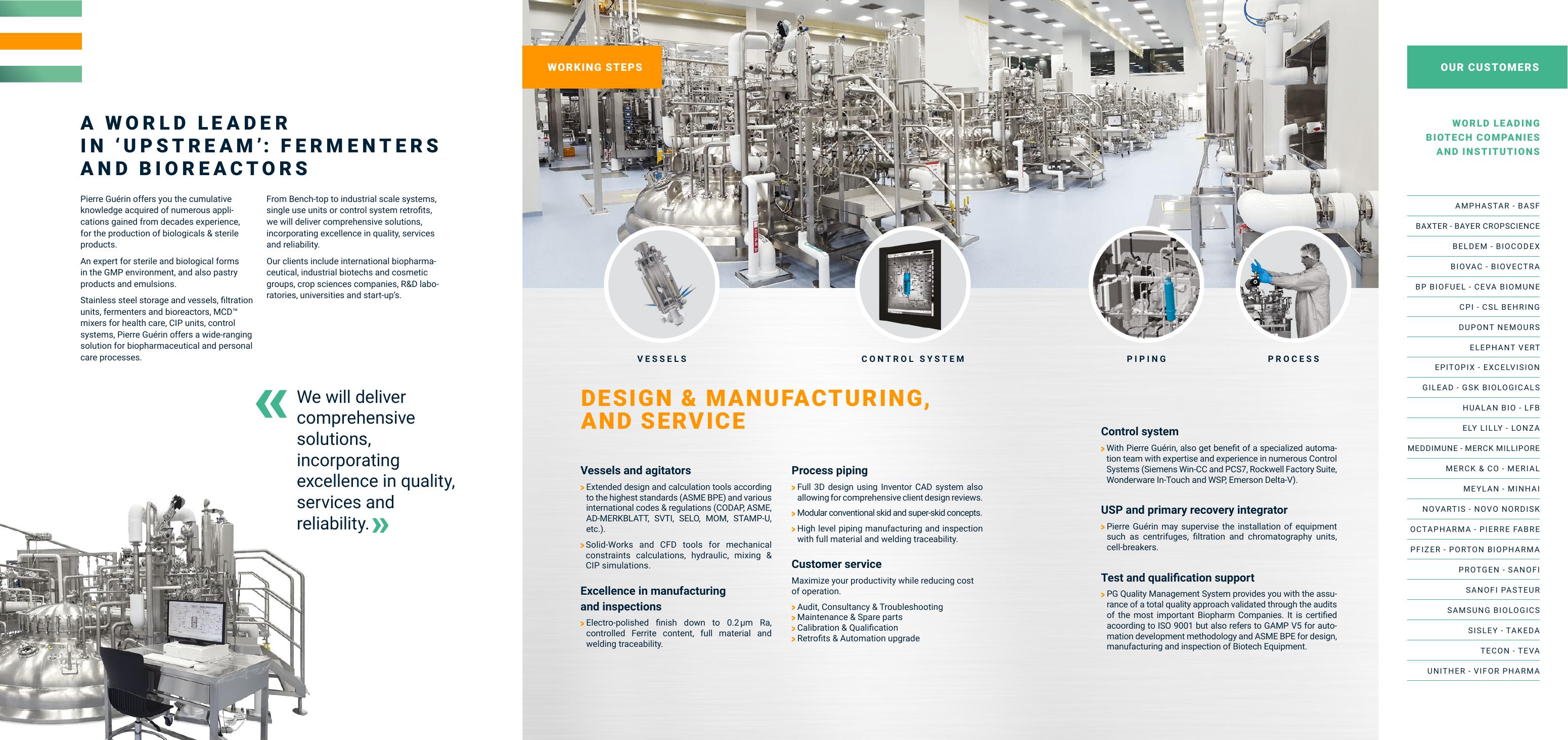 Pierre Guérin PRIMO Autoclavable Bioreactors and Fermenters — Labo Series — oficjalna strona karty technicznej lub broszury producenta.