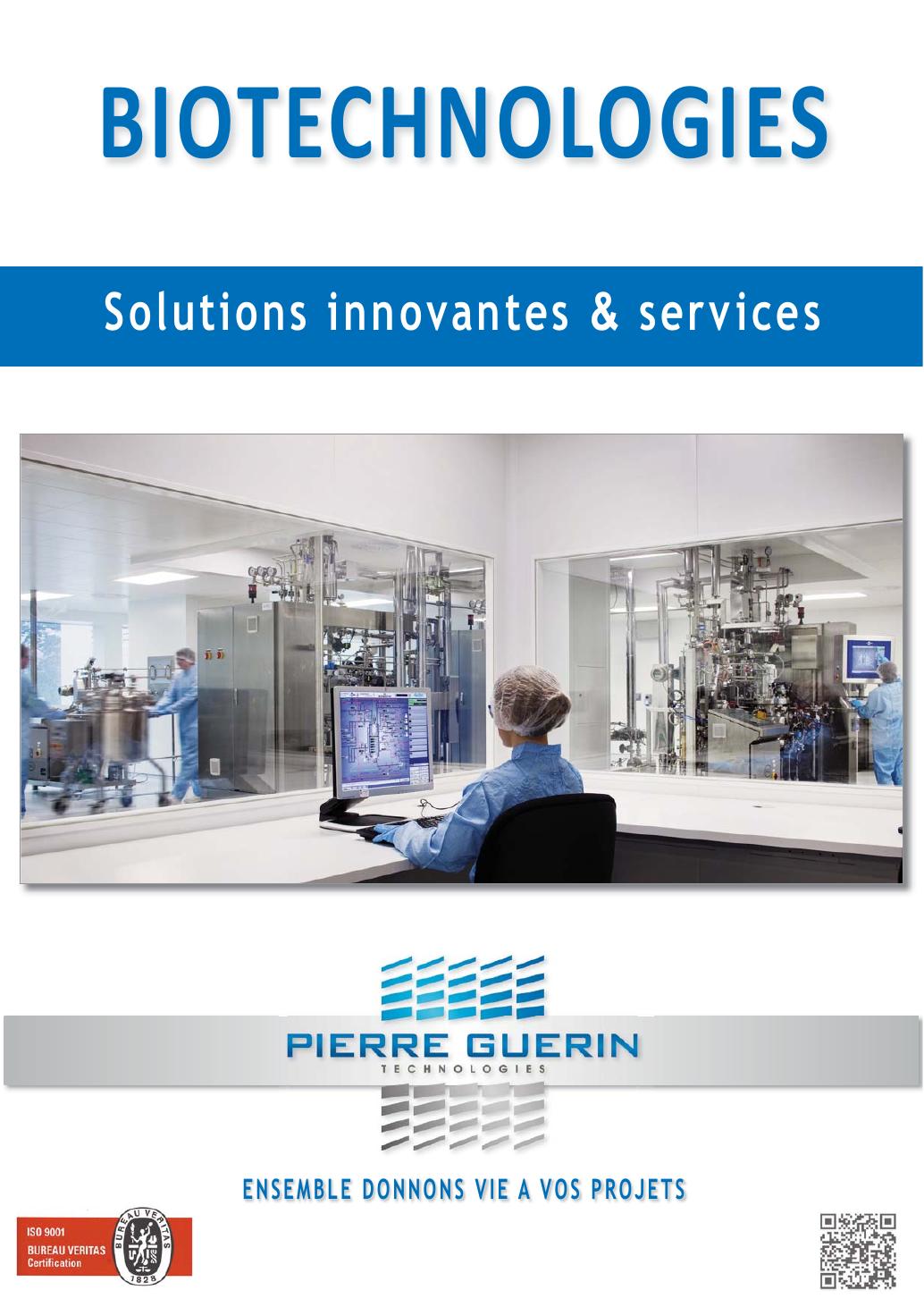 Pierre Guérin ICEM Turnkey Installations for Fermentation and Cell Culture — oficjalna strona karty technicznej lub broszury producenta.