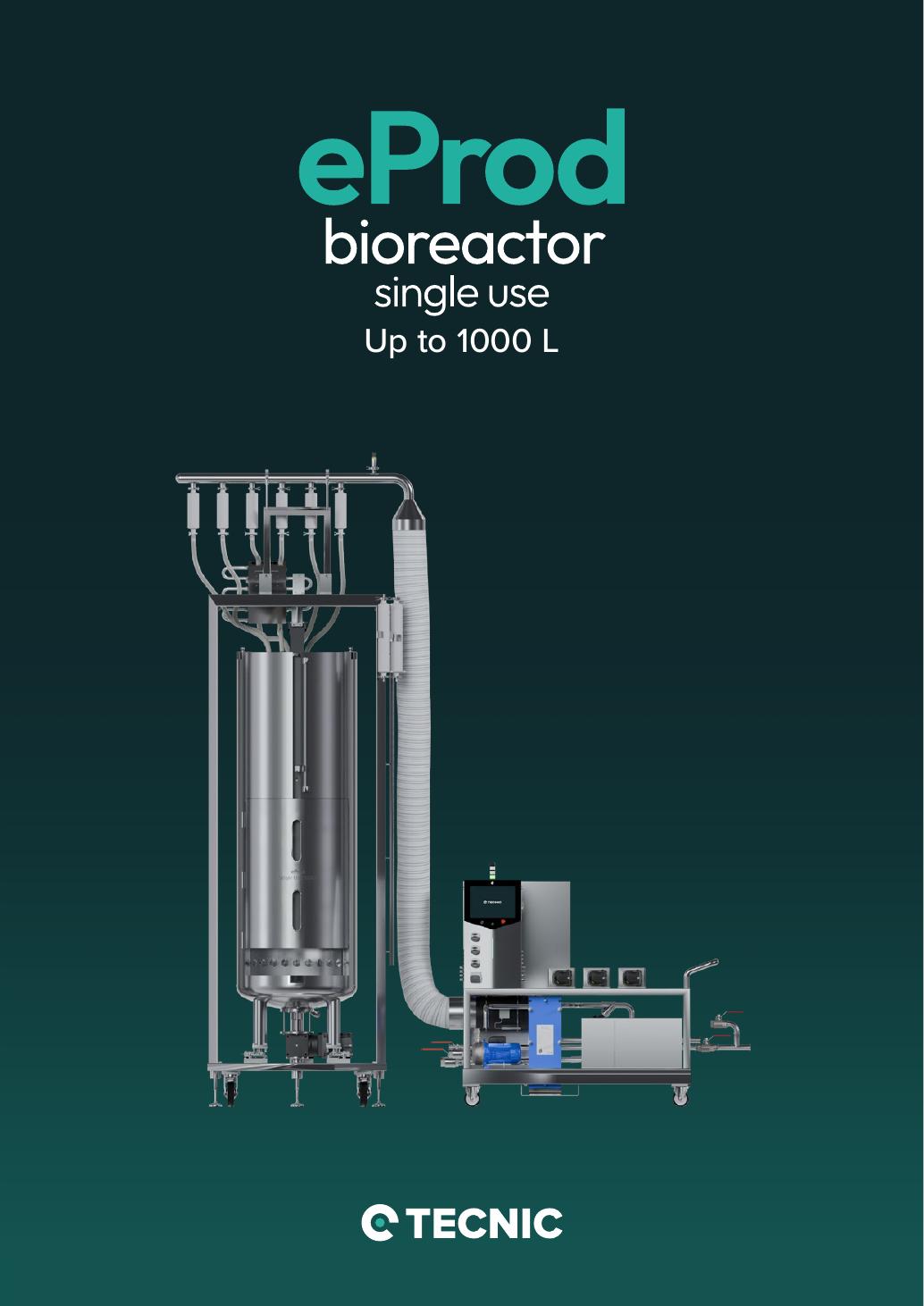 TECNIC ePROD Bioreactor SU — oficjalna plansza karty technicznej z urządzeniem, funkcjami lub rzeczywistym HMI.