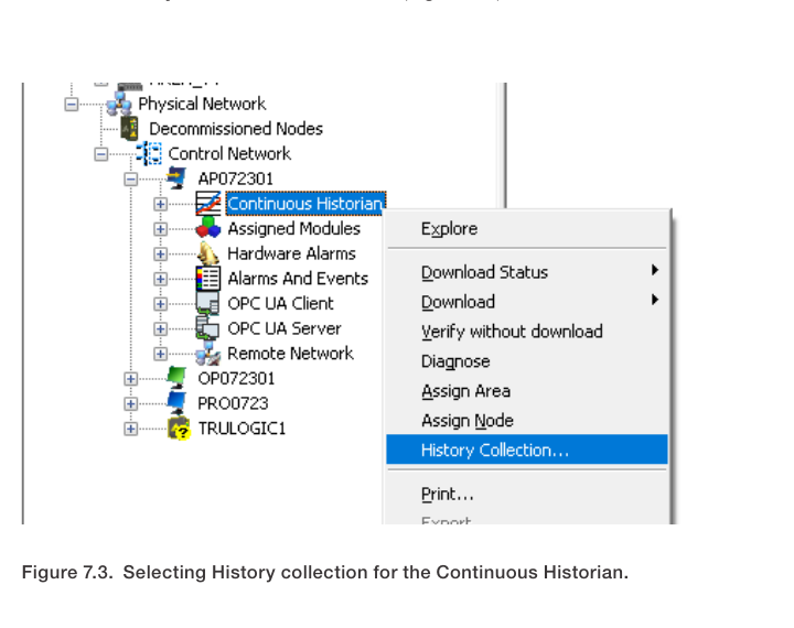 Konfiguracja Continuous Historian w DeltaV